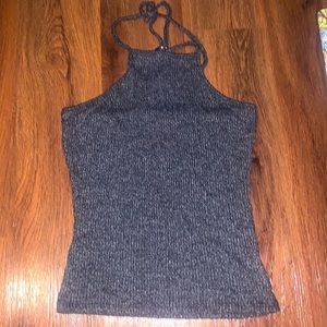 Grey crop top Charlotte Russe
